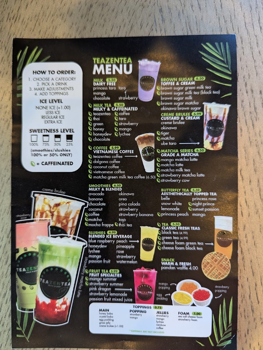 TEAZENTEA Photo Menu 3