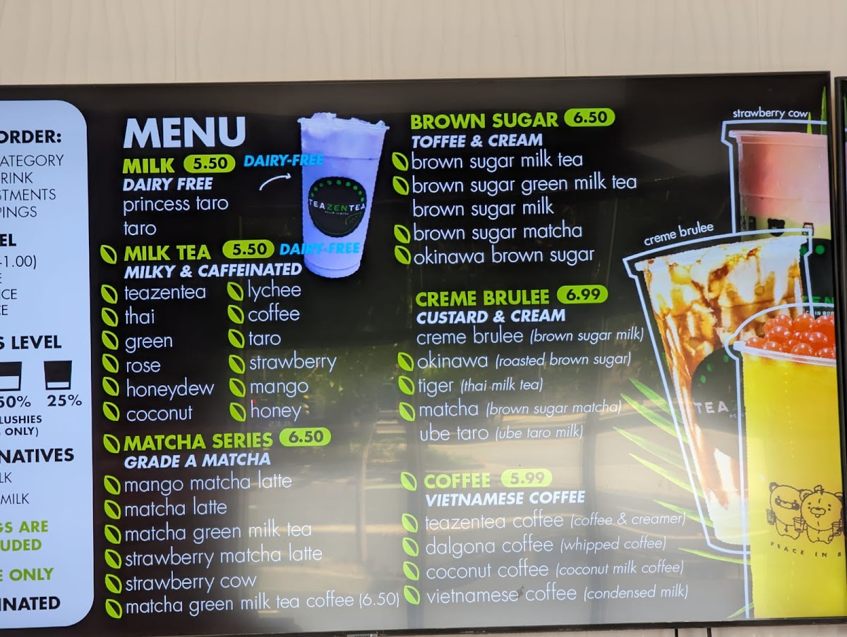 TEAZENTEA Photo Menu 5