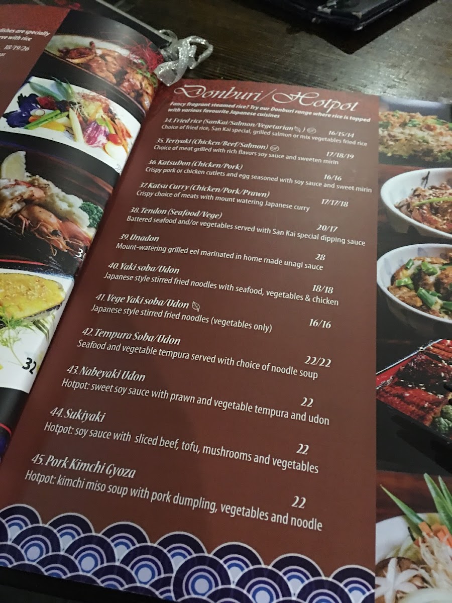San Kai Japanese Restaurant Photo Menu 9