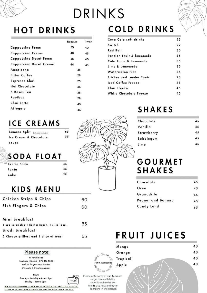 MOJ Cafe Family Restaurant Photo Menu 1