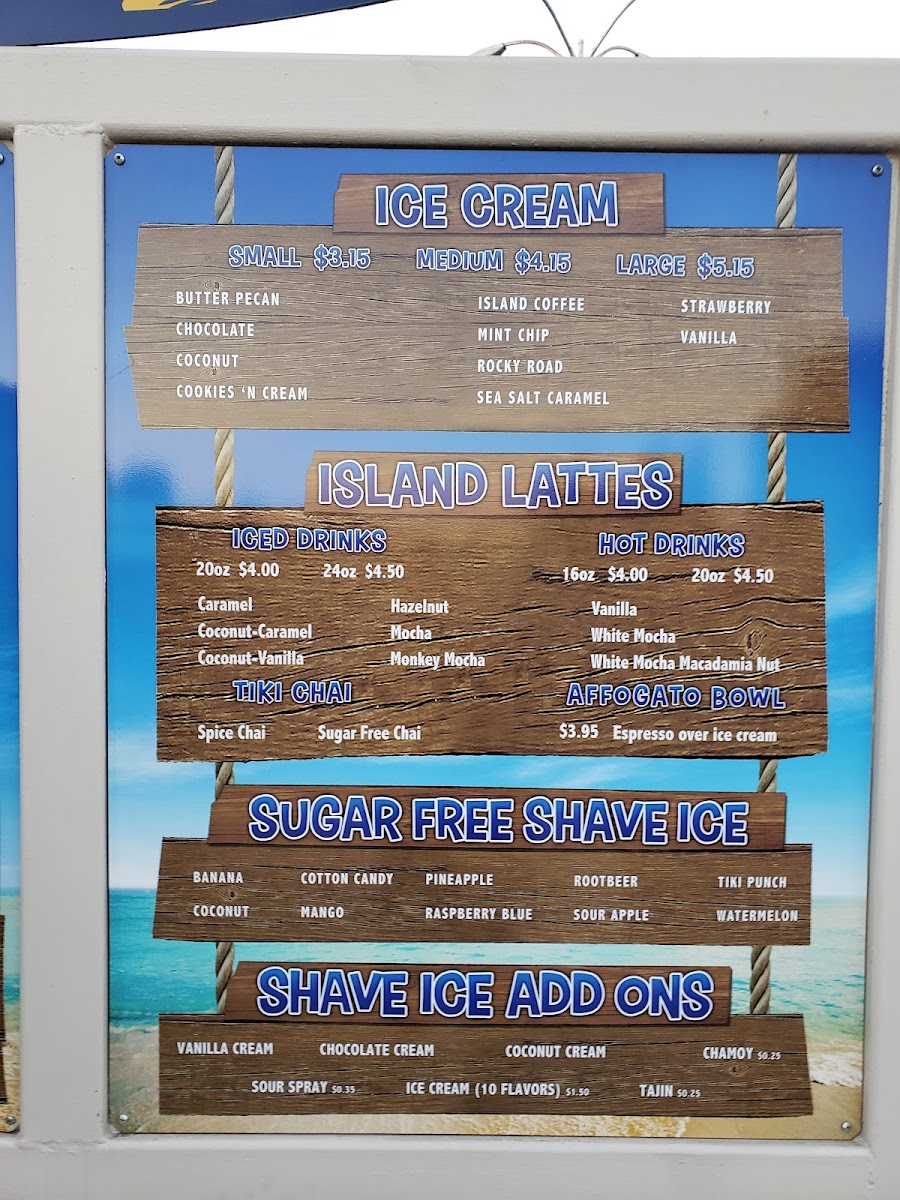 Tiki Snow Photo Menu 1