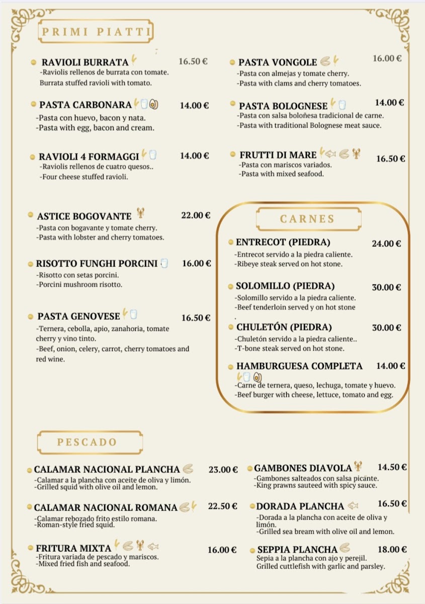 Restaurante Pizzería La famiglia Photo Menu 1