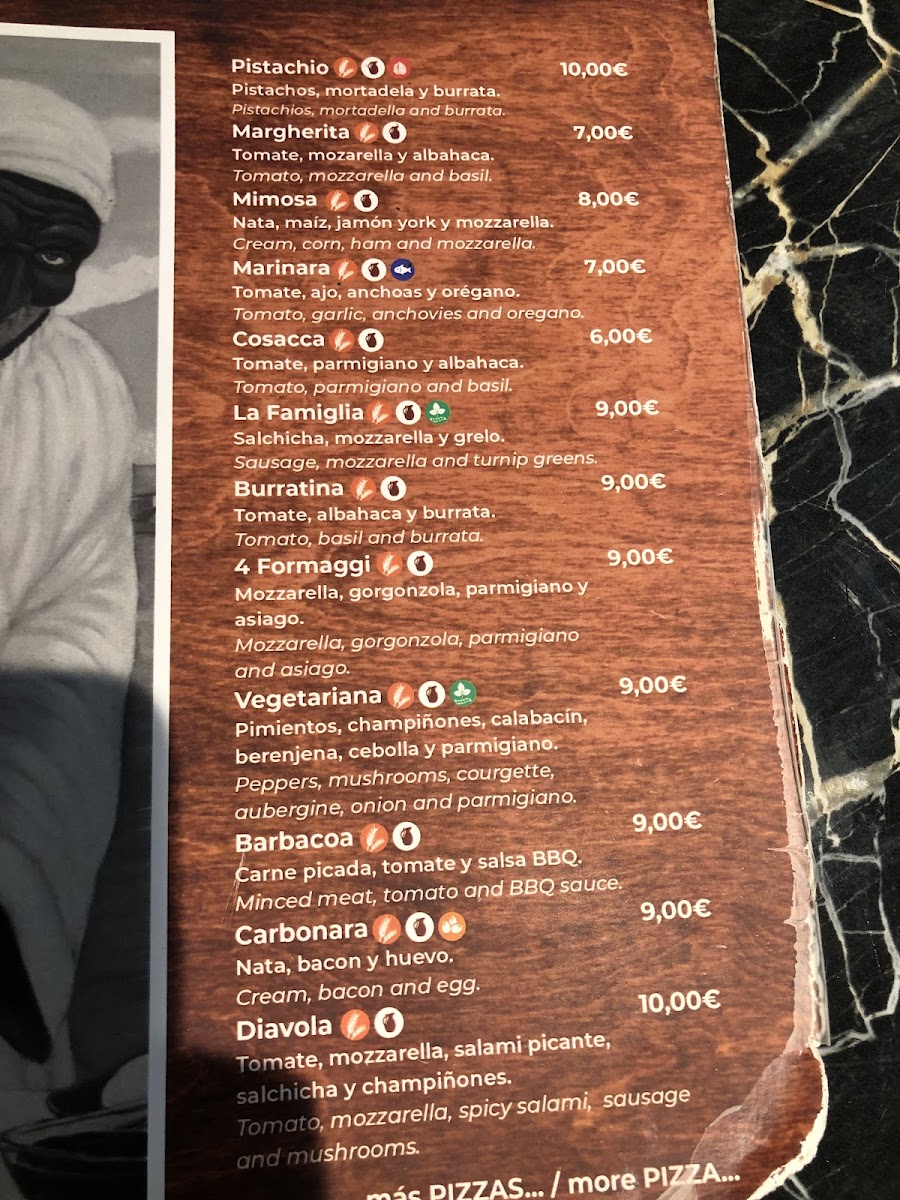 Restaurante Pizzería La famiglia Photo Menu 7