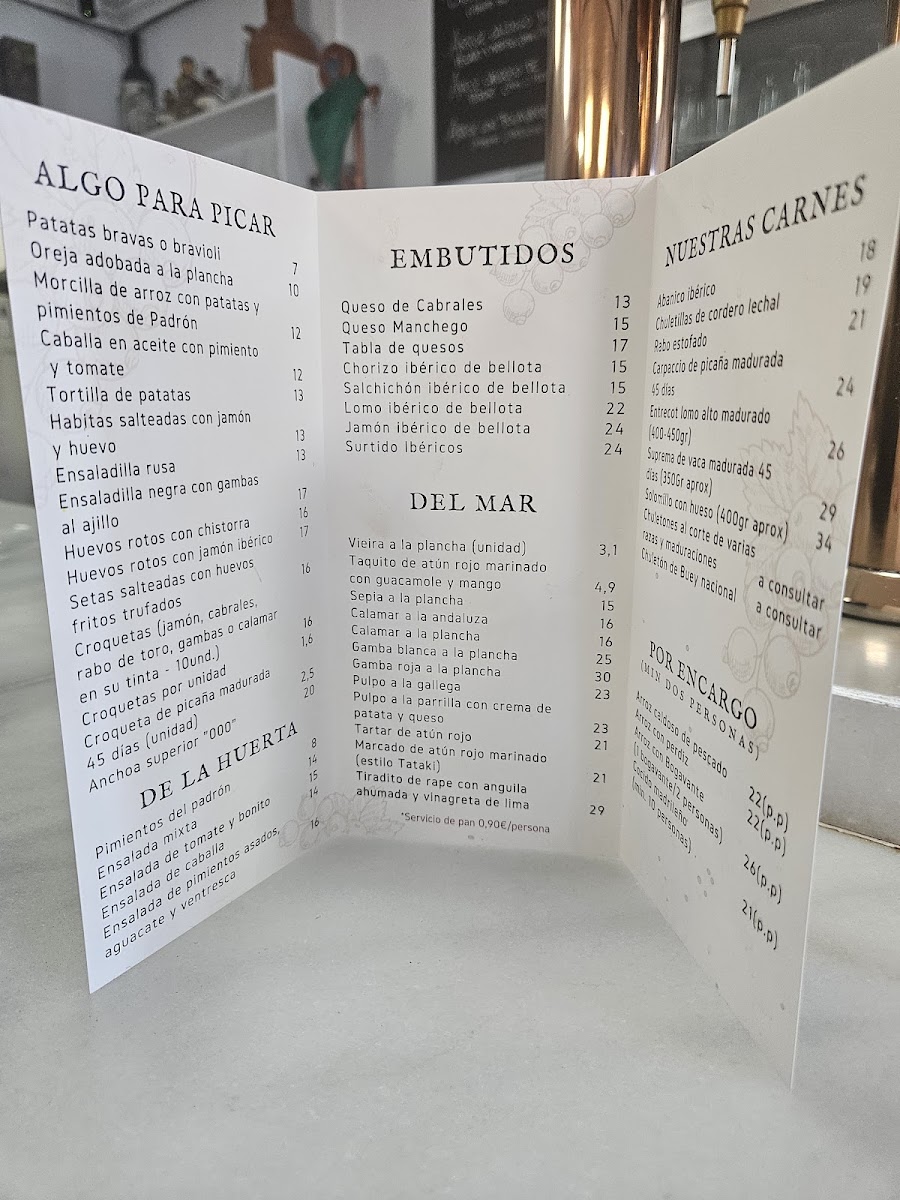 Bodega Amistad Photo Menu 1