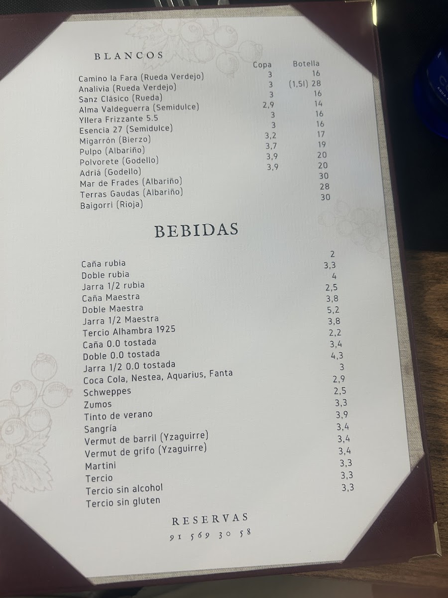 Bodega Amistad Photo Menu 2