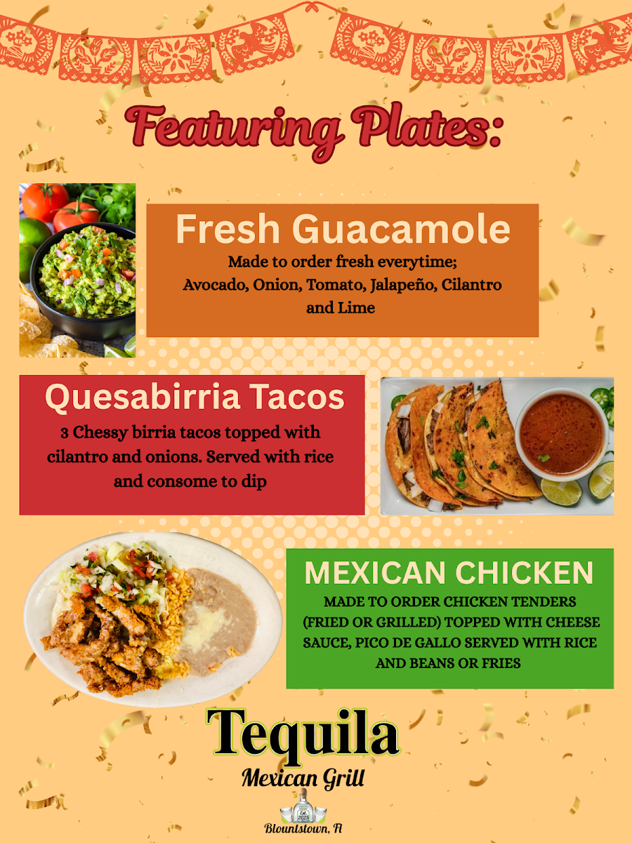 Tequila Mexican Grill Photo Menu 1