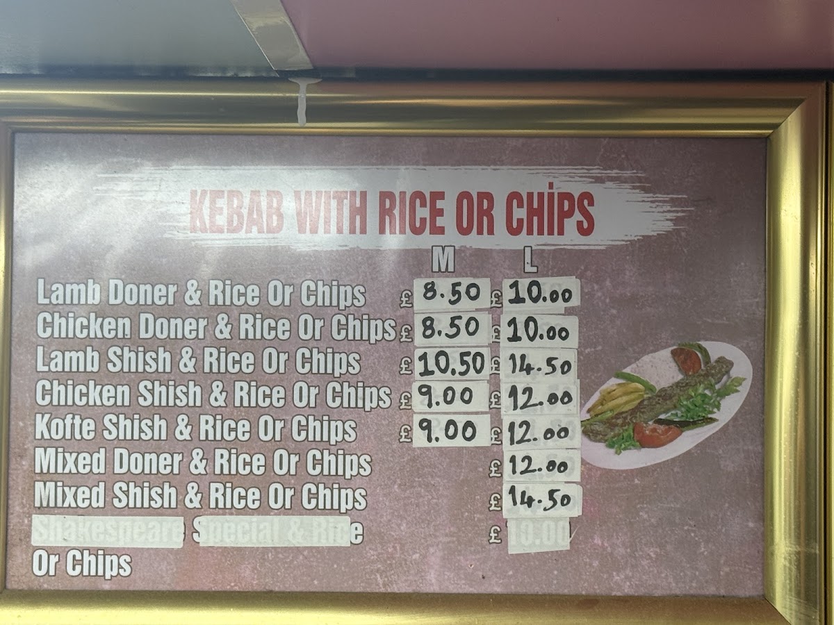 Stratford Kebab House Photo Menu 2