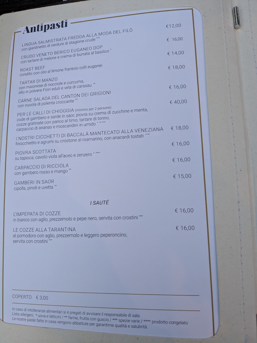 Osteria Ristorante Al Filò Photo Menu 2