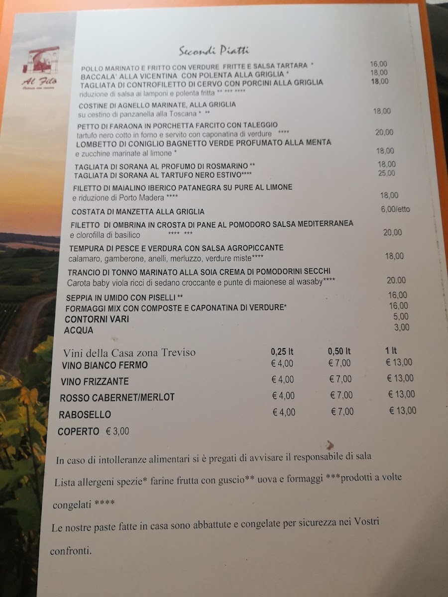 Osteria Ristorante Al Filò Photo Menu 8