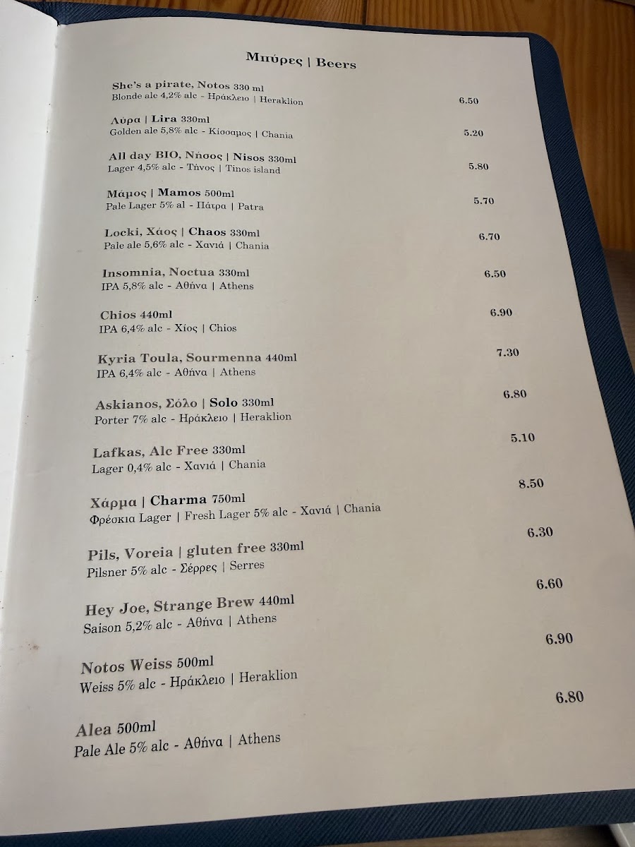 TAMAM RESTAURANT CHANIA Photo Menu 4
