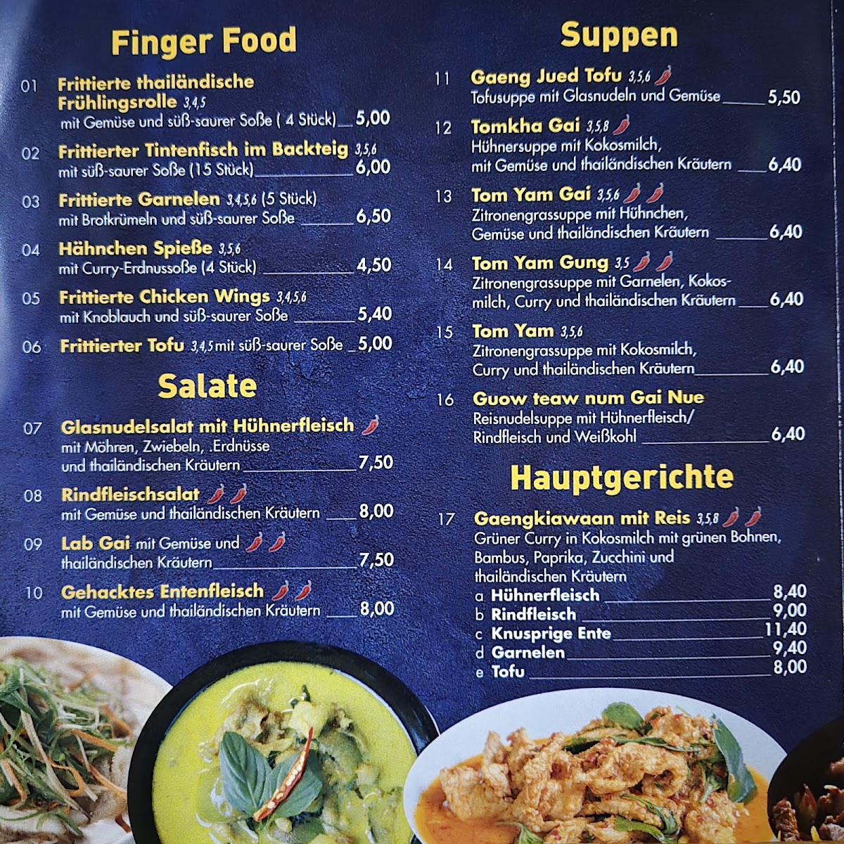 Sunaan Thai Imbiss Photo Menu 1
