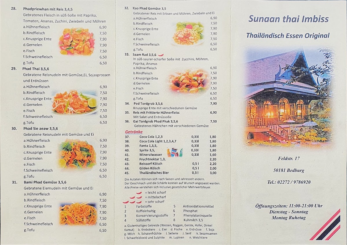 Sunaan Thai Imbiss Photo Menu 7