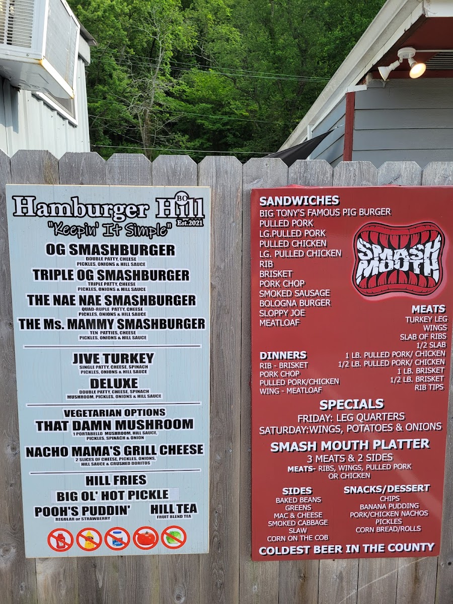 Hamburger Hill Food Truck Photo Menu 1
