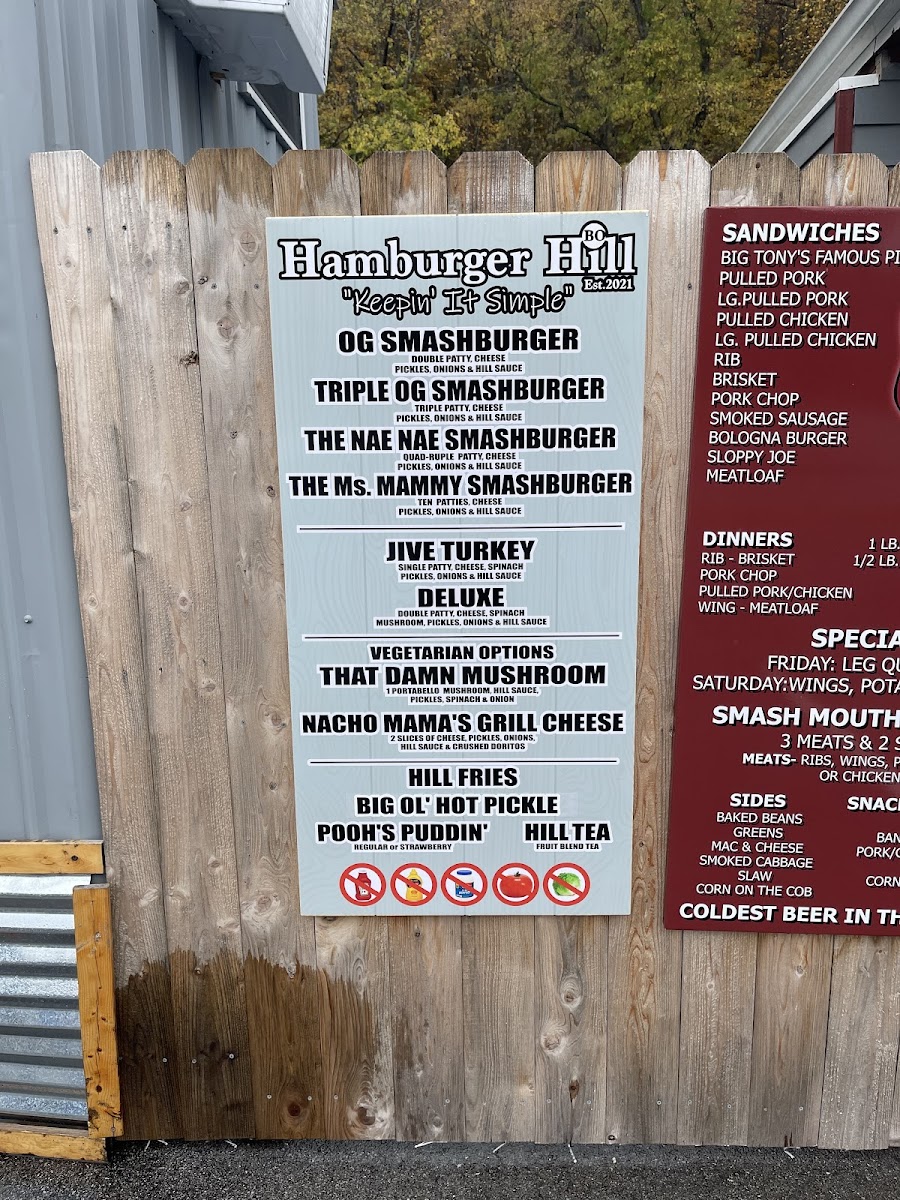 Hamburger Hill Food Truck Photo Menu 2