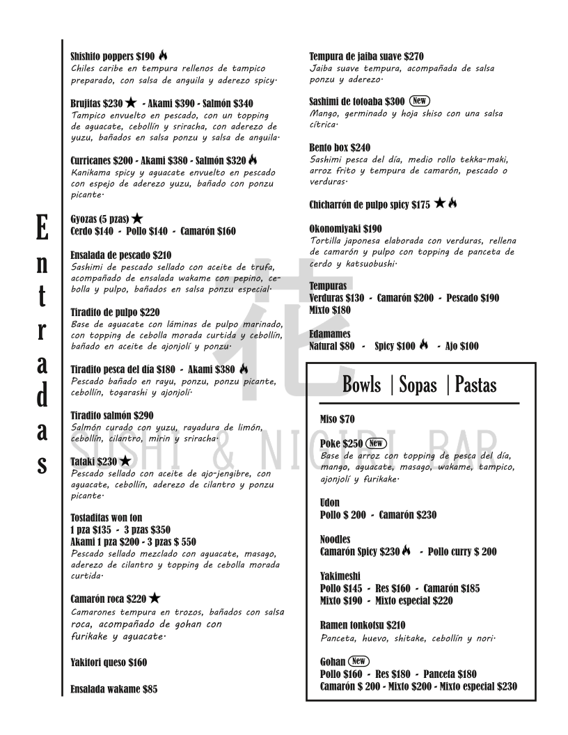 Hana Sushi Garzas Photo Menu 4
