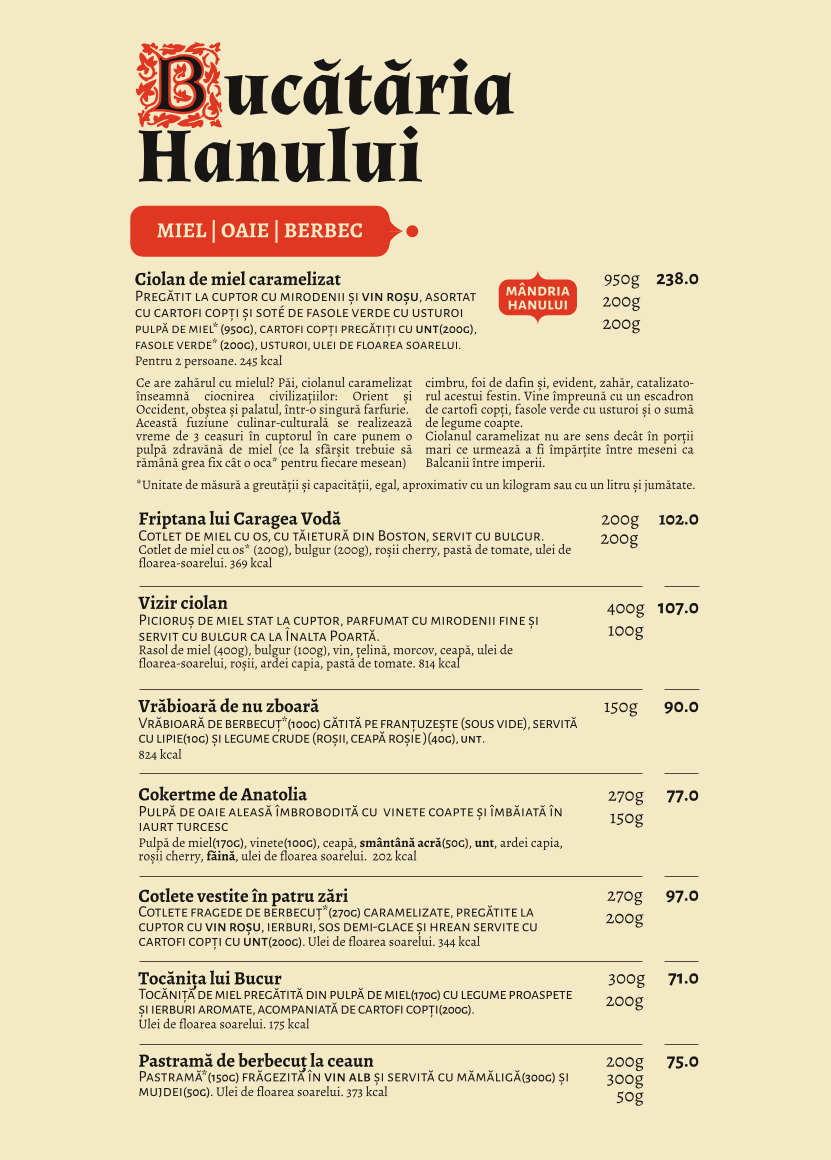 Restaurant Hanu' lui Manuc Photo Menu 6