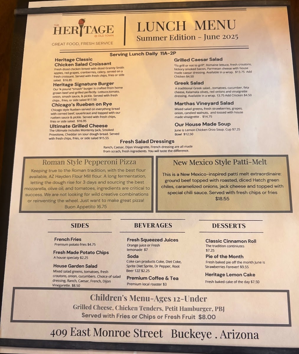 The Heritage @ Old Town Photo Menu 1