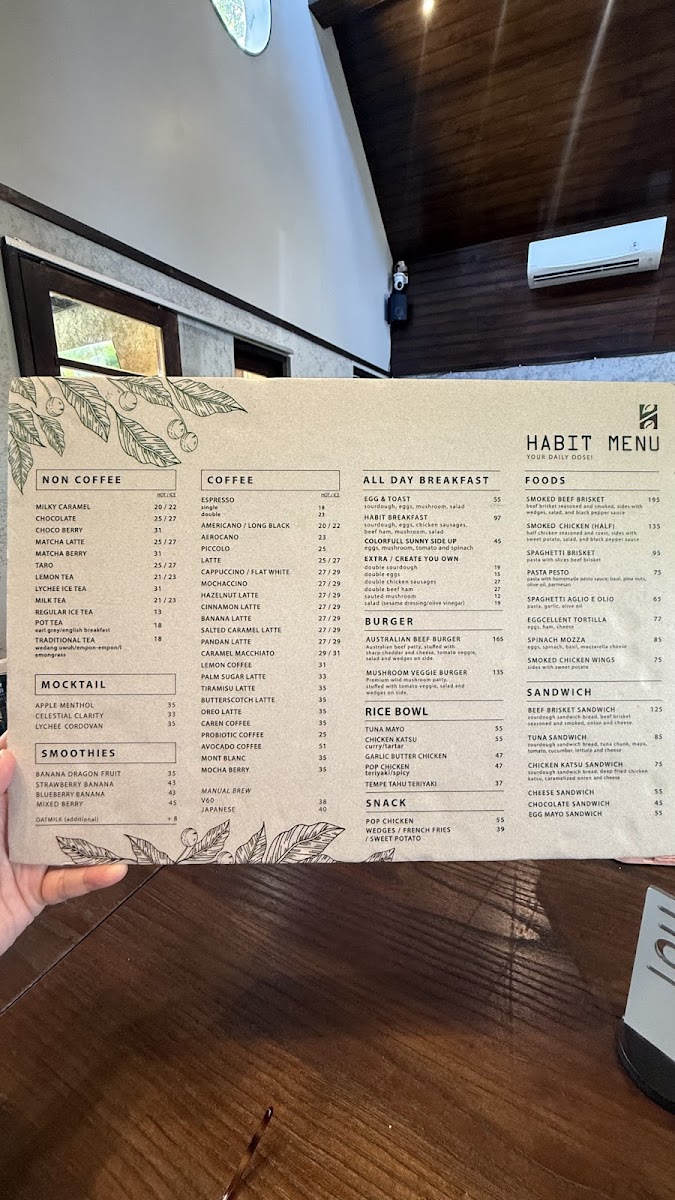Habit Coffee Bali Photo Menu 3