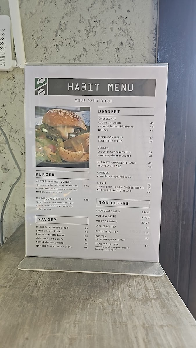 Habit Coffee Bali Photo Menu 8