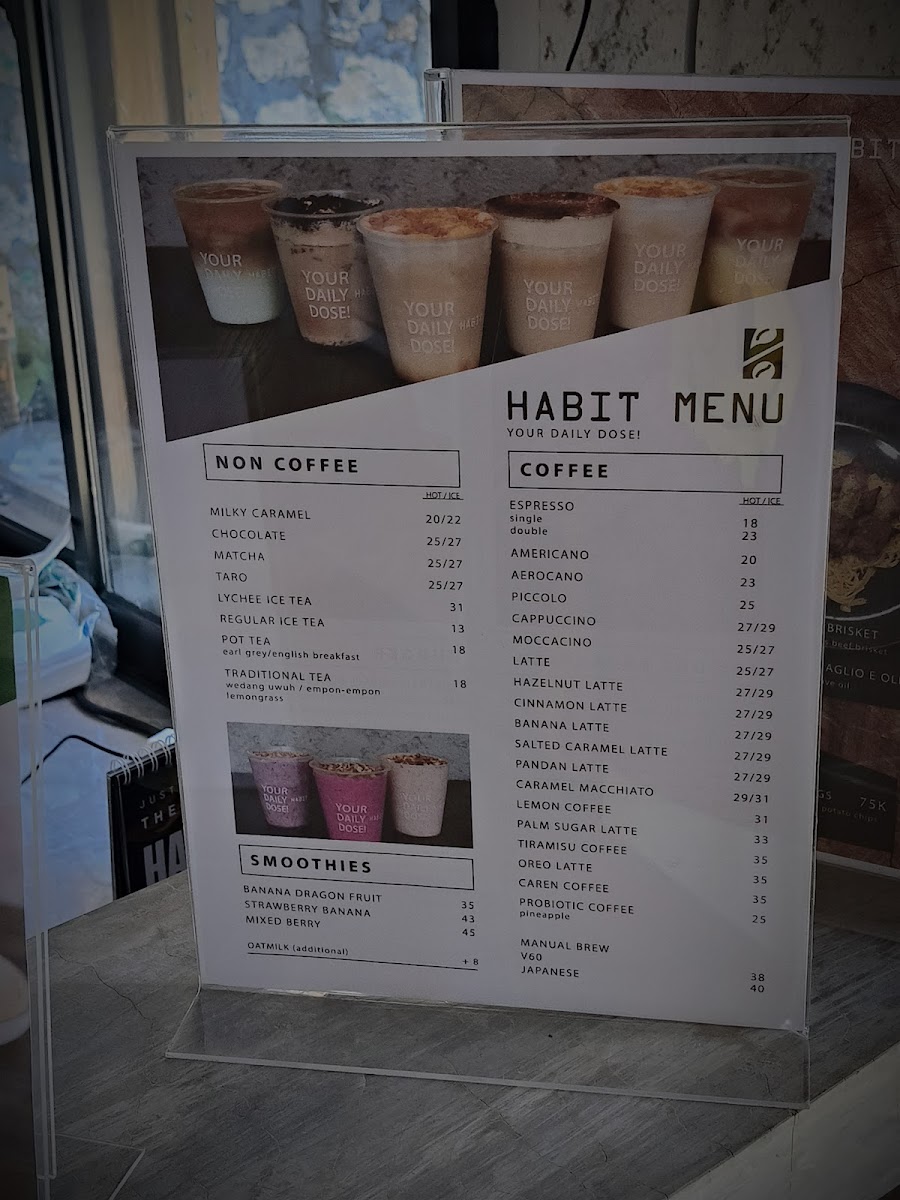Habit Coffee Bali Photo Menu 9