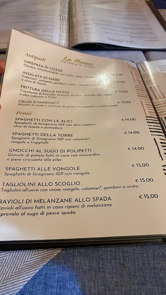 Osteria La Nassa Photo Menu 3