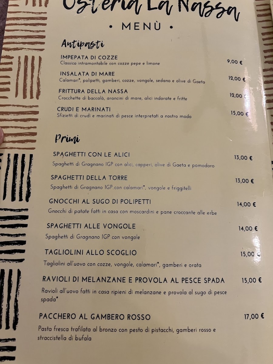 Osteria La Nassa Photo Menu 5
