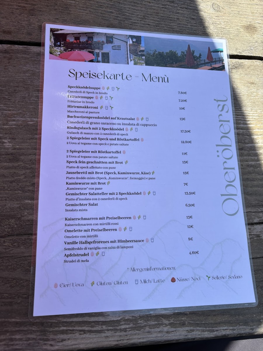 Gasthaus Oberöberst Photo Menu 3