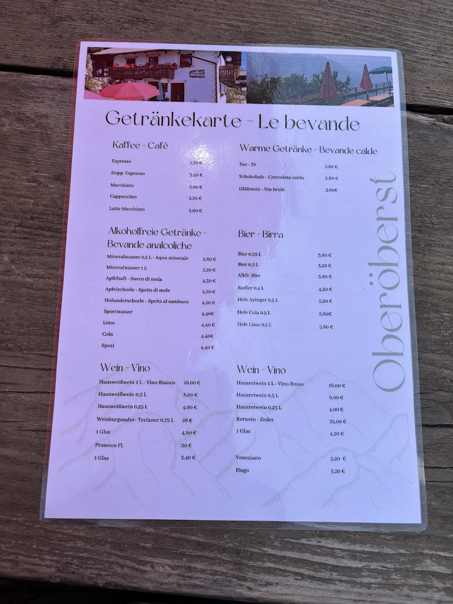 Gasthaus Oberöberst Photo Menu 4