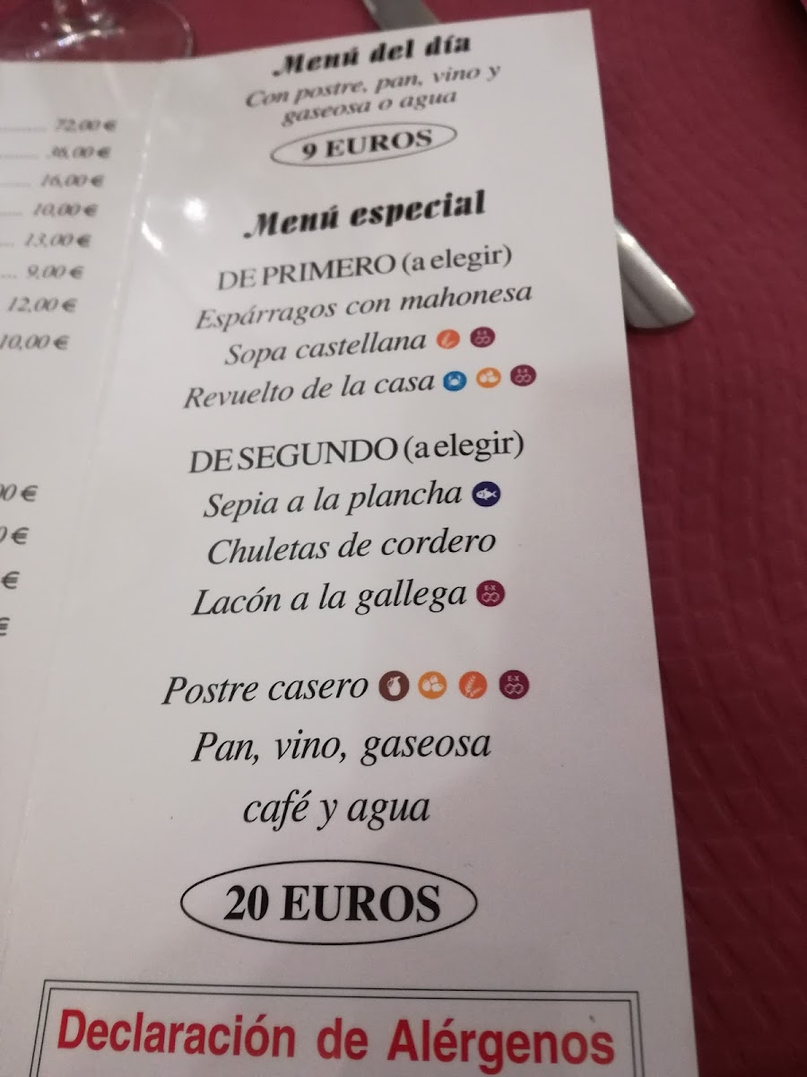 BAR RESTAURANTE SABOYA. Photo Menu 10