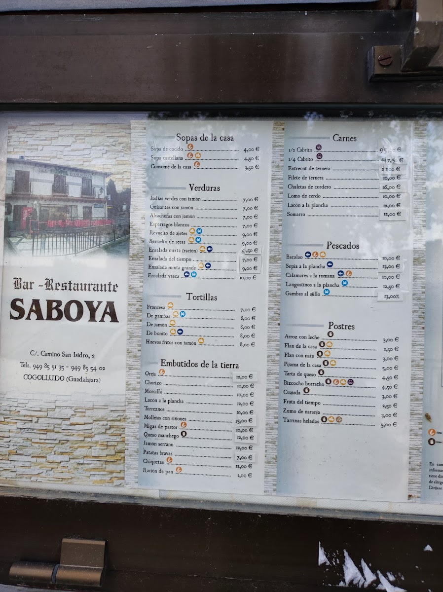 BAR RESTAURANTE SABOYA. Photo Menu 4