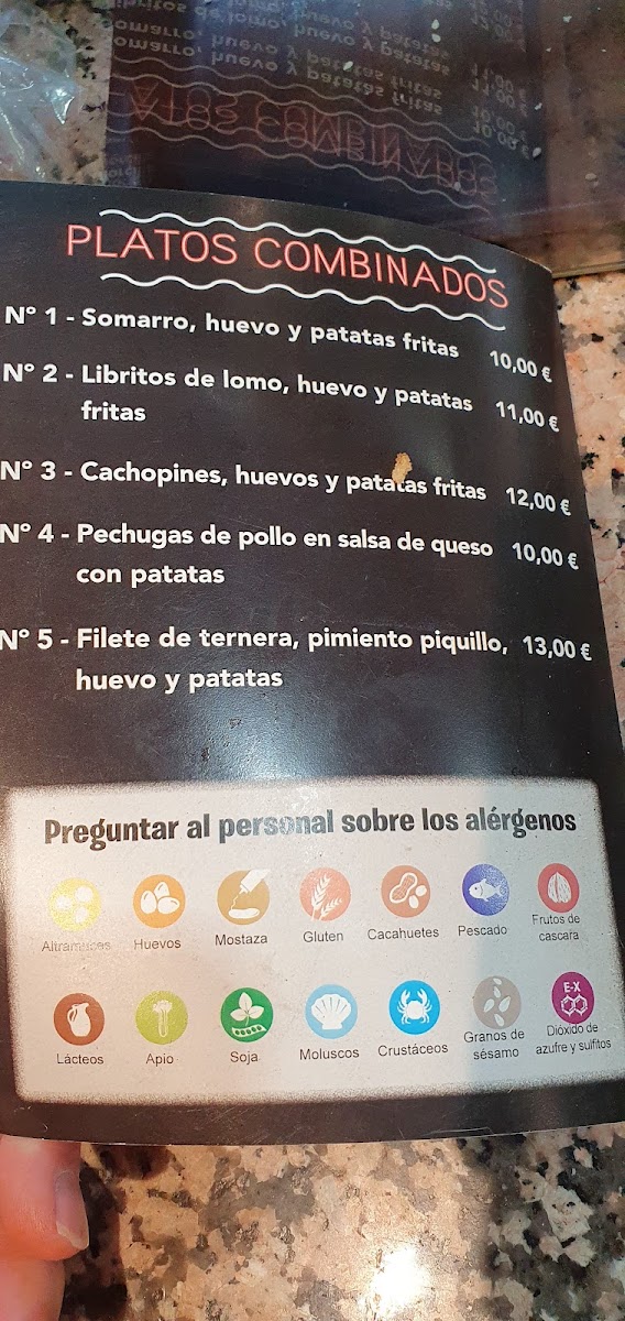 BAR RESTAURANTE SABOYA. Photo Menu 7