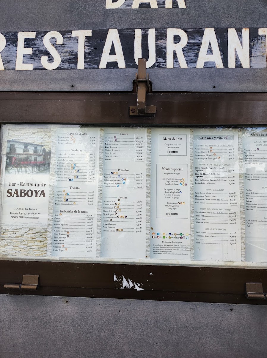 BAR RESTAURANTE SABOYA. Photo Menu 8