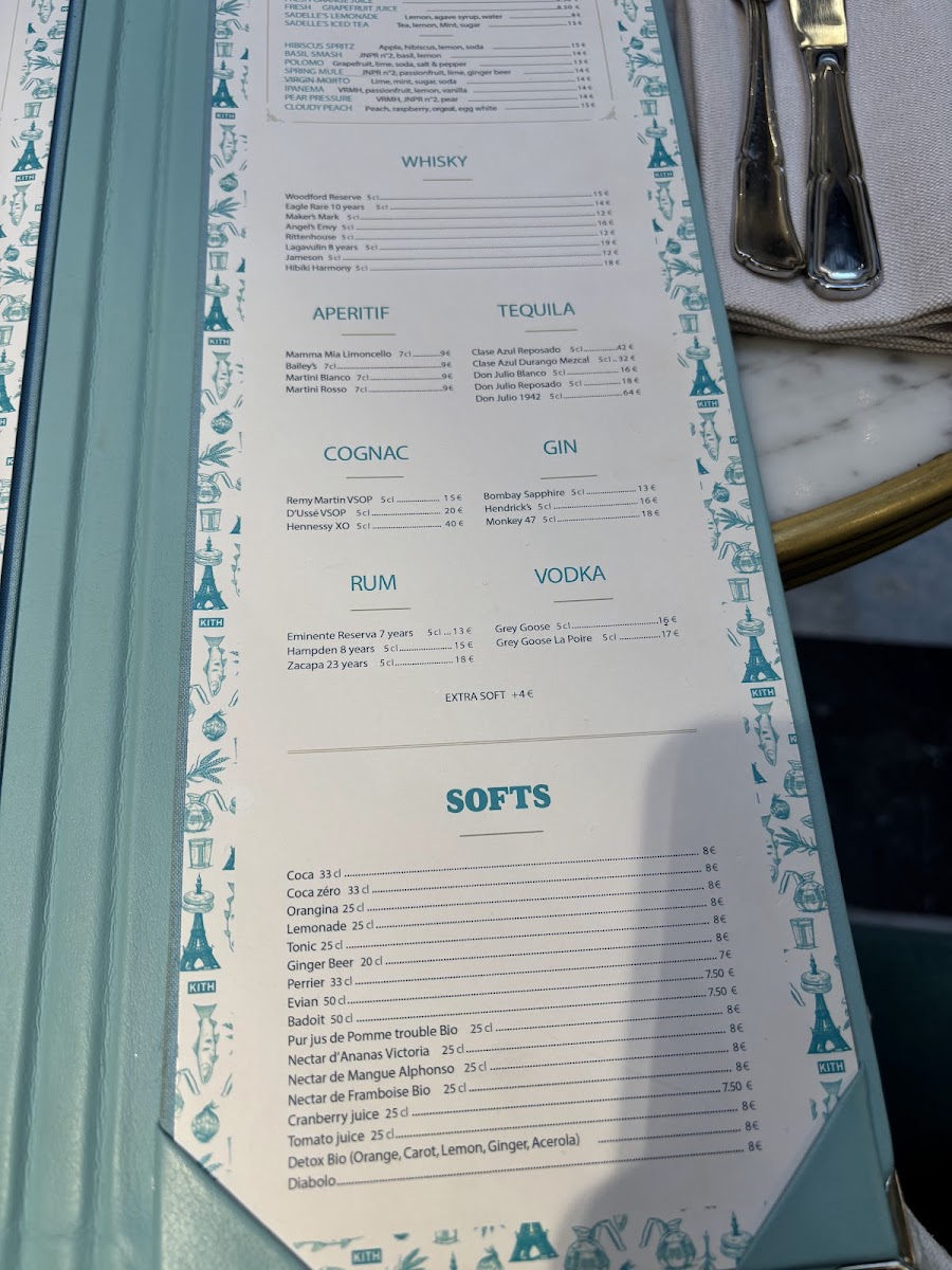 Sadelle's at Kith Paris Photo Menu 5