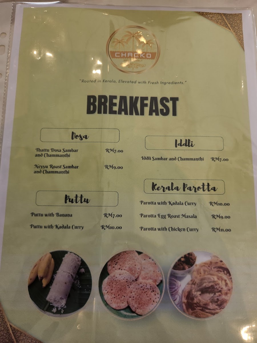Chacko Restaurant Photo Menu 9