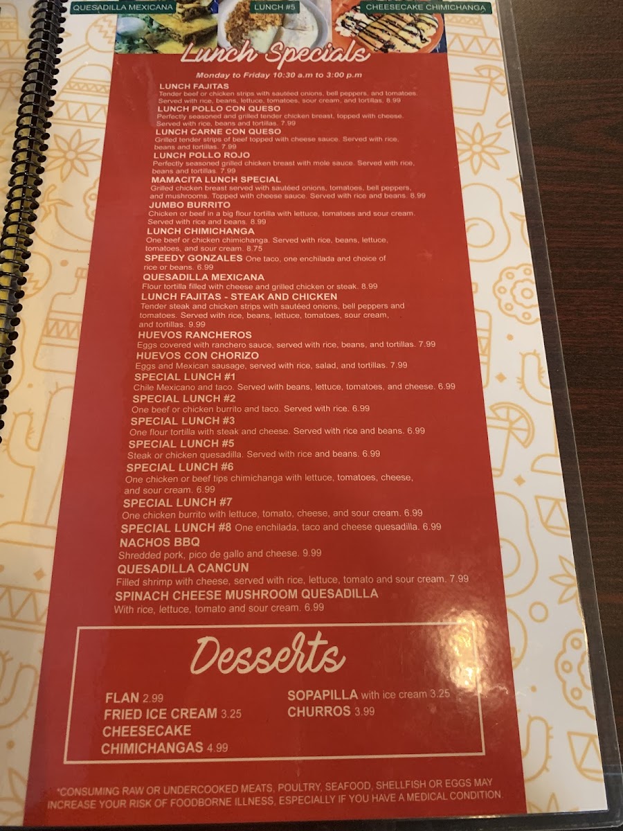 La Palma Mexican grill Photo Menu 10