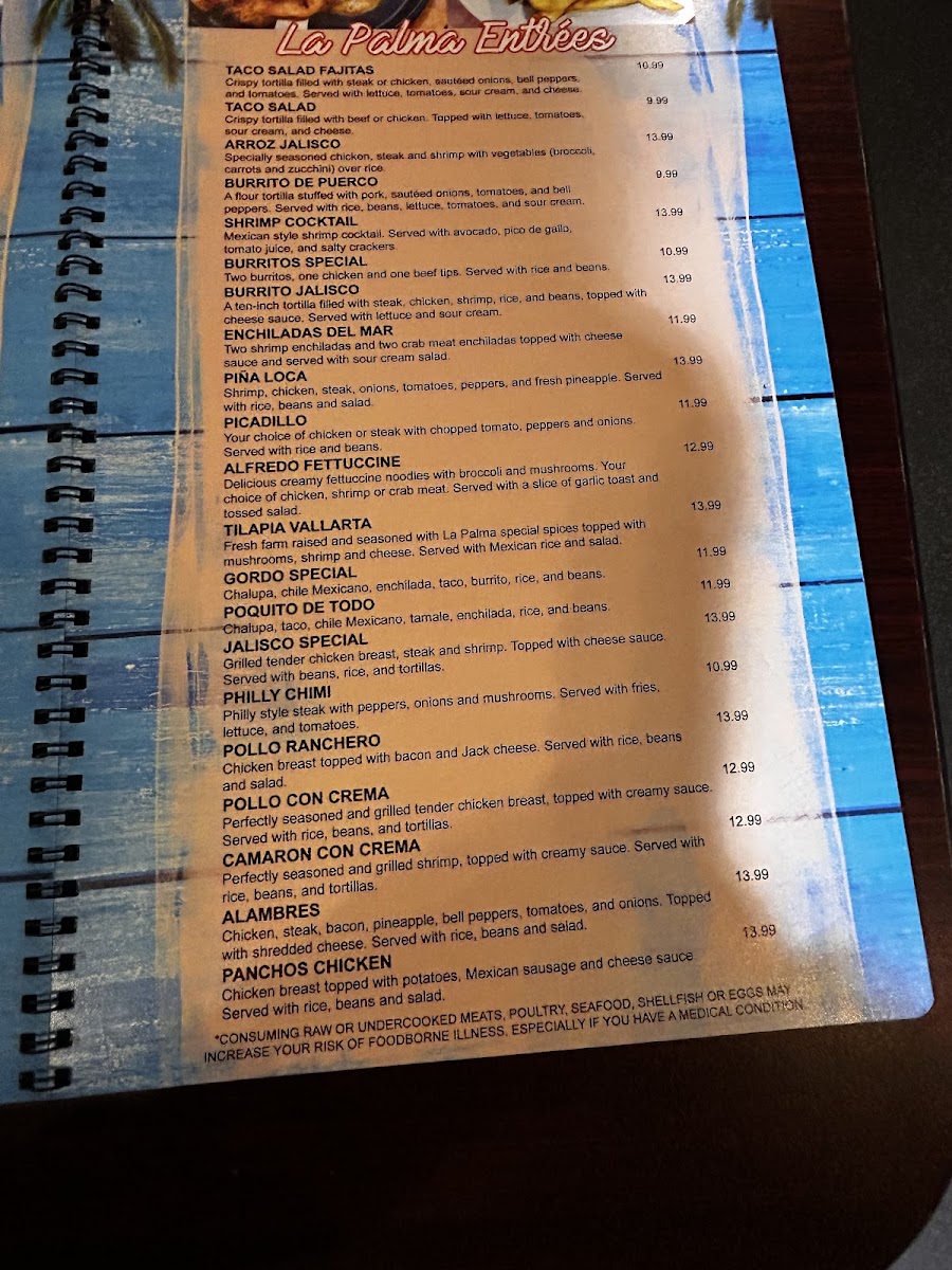 La Palma Mexican grill Photo Menu 2
