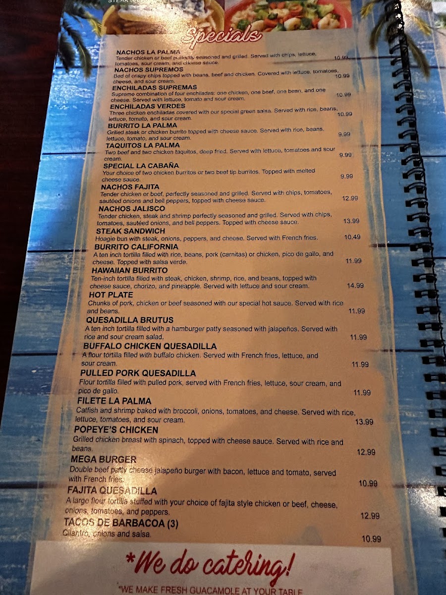 La Palma Mexican grill Photo Menu 3