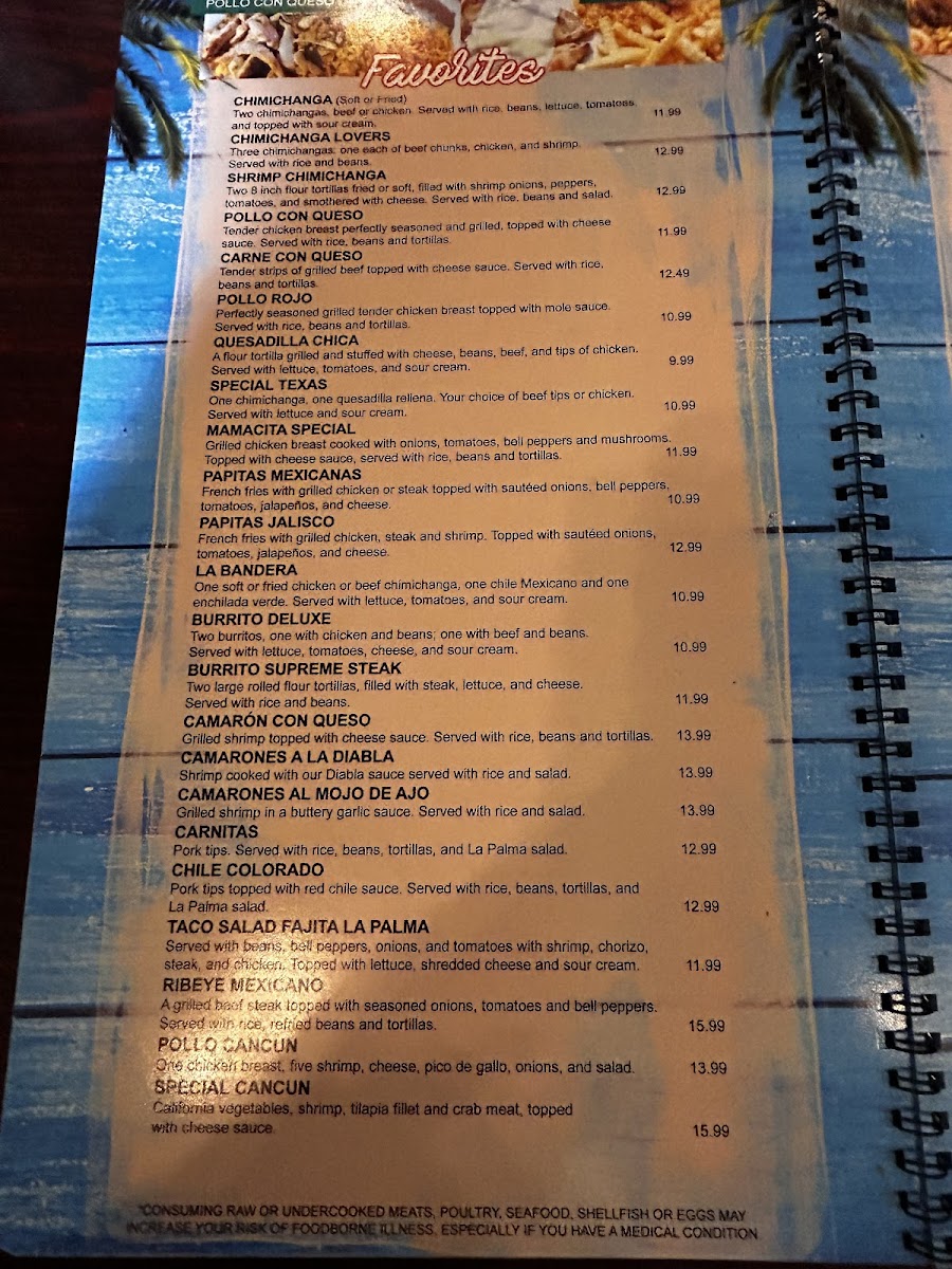La Palma Mexican grill Photo Menu 5