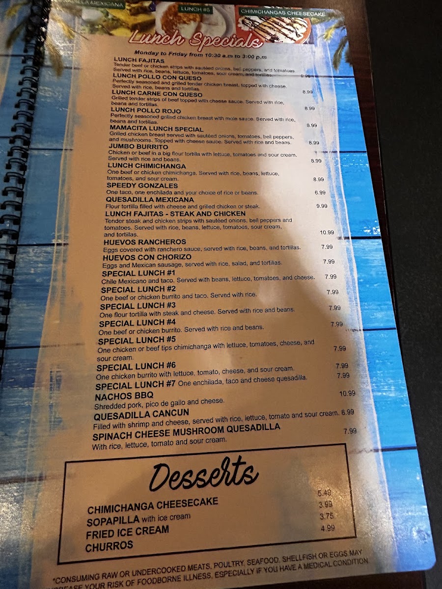 La Palma Mexican grill Photo Menu 9