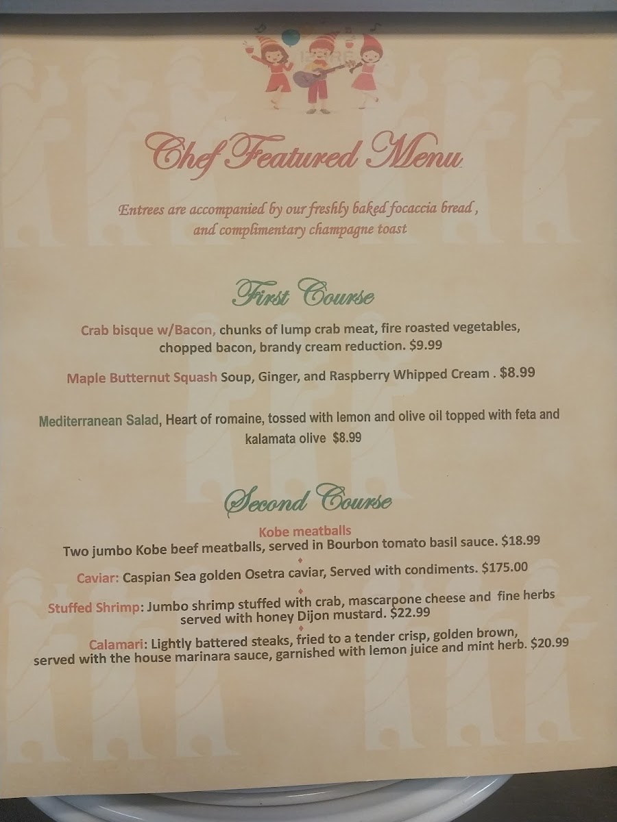 Cafe Renaissance Photo Menu 2