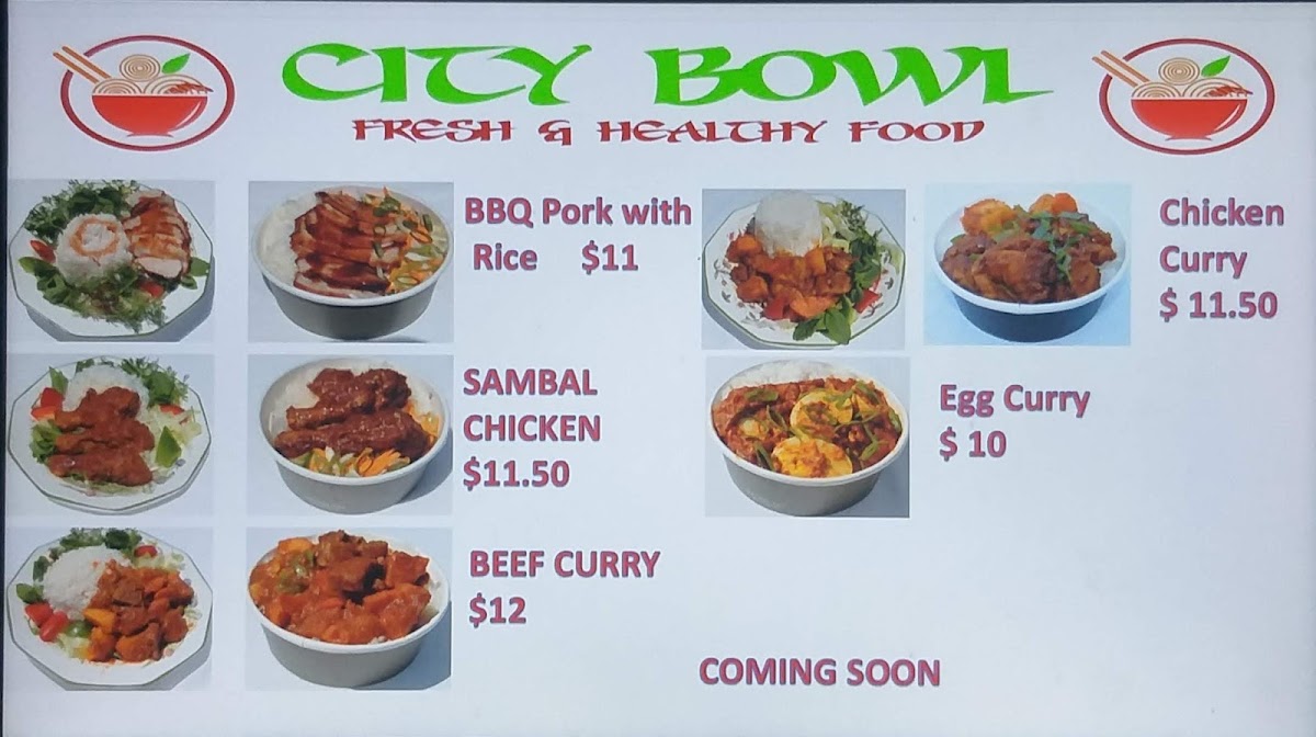 City Bowl Photo Menu 1