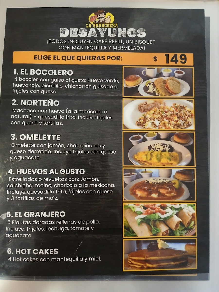 La Arrachera Express Photo Menu 3
