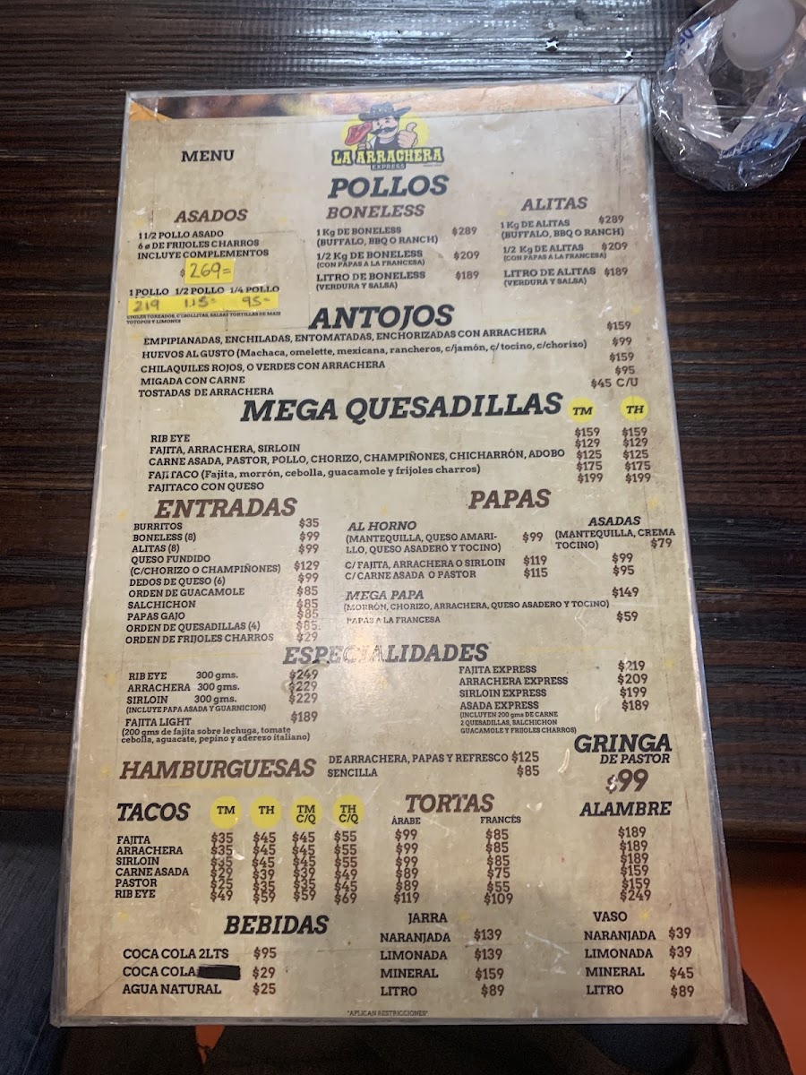 La Arrachera Express Photo Menu 7