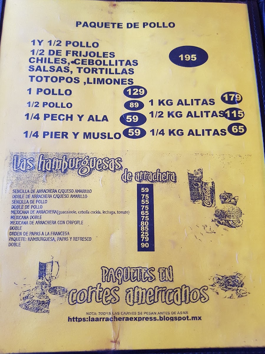 La Arrachera Express Photo Menu 9