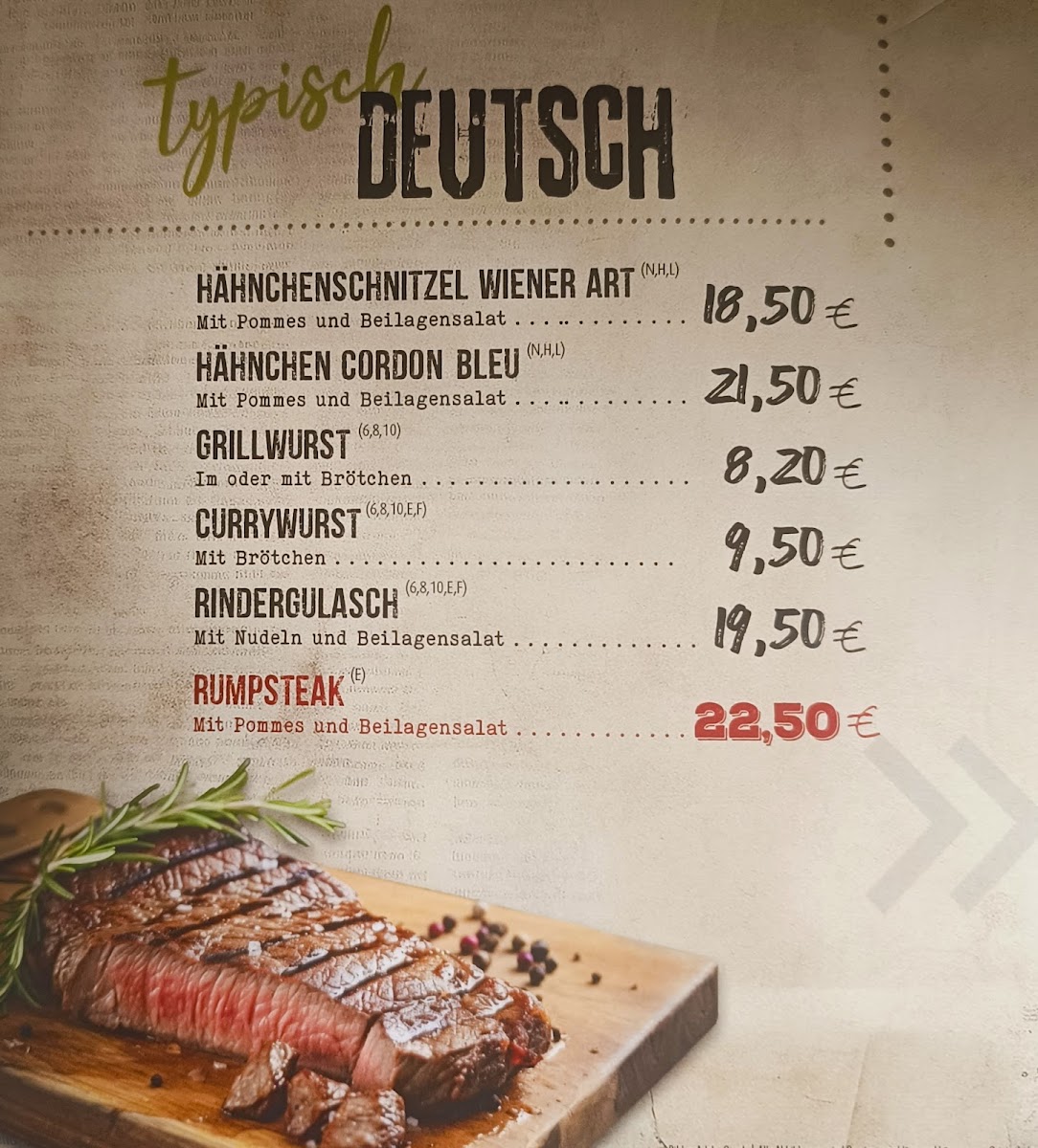 Elio's Grillhouse Photo Menu 1