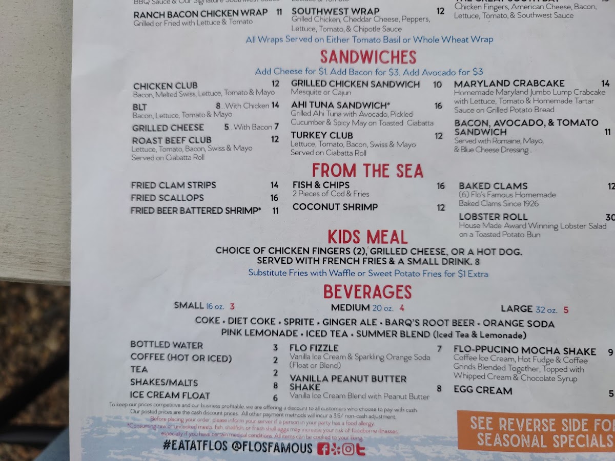 Flo's Luncheonette Photo Menu 10