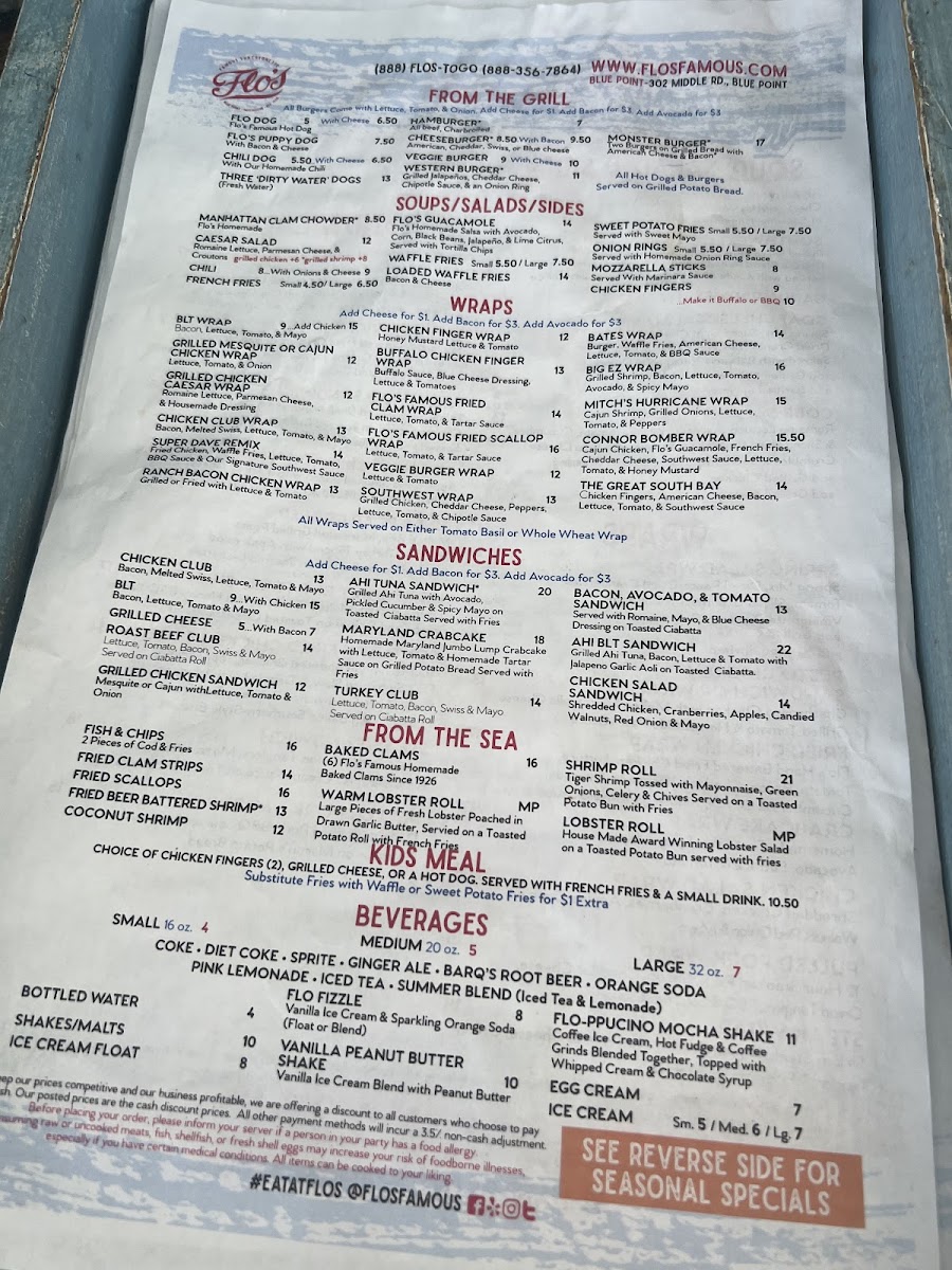 Flo's Luncheonette Photo Menu 4
