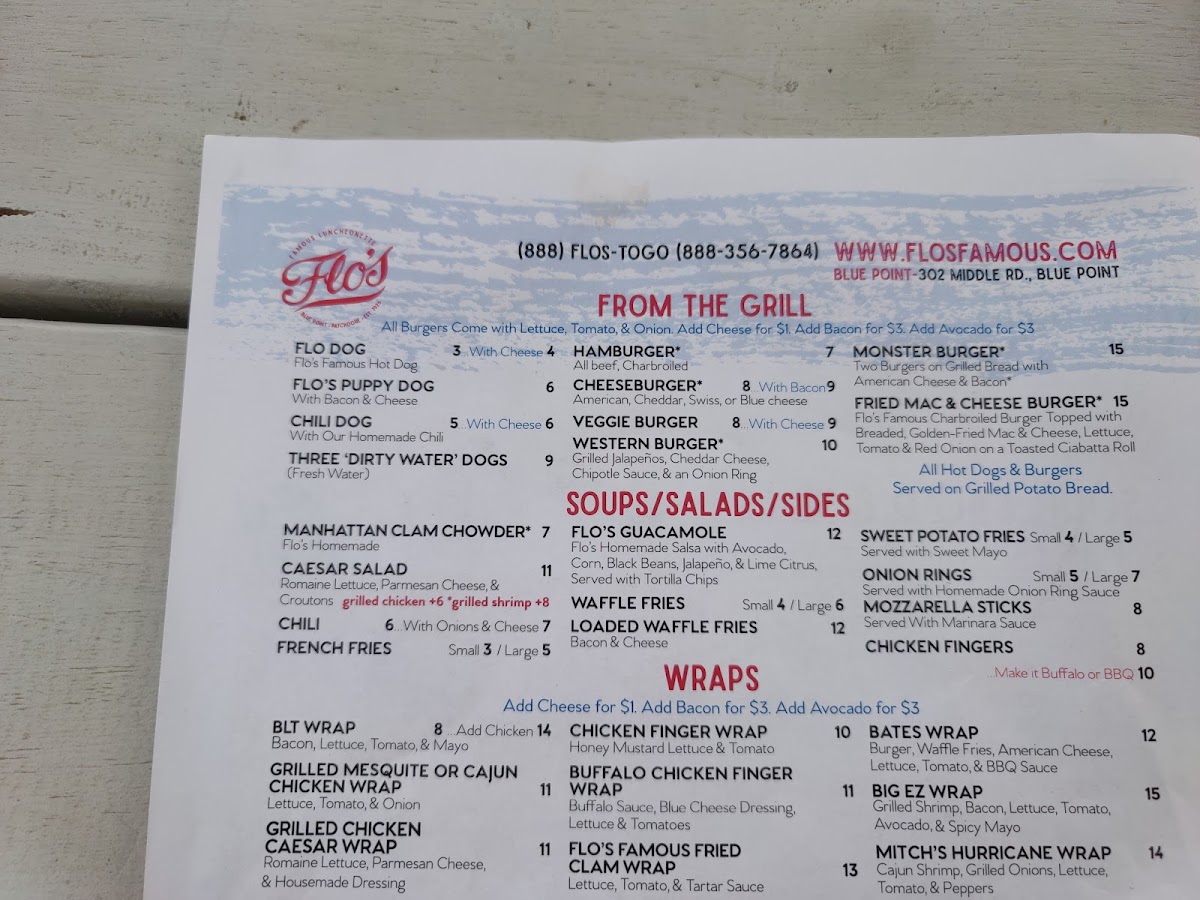 Flo's Luncheonette Photo Menu 7