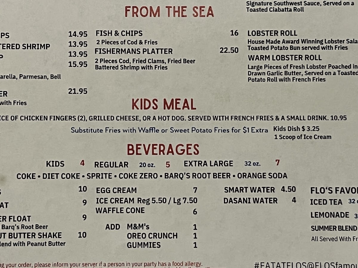 Flo's Luncheonette Photo Menu 8