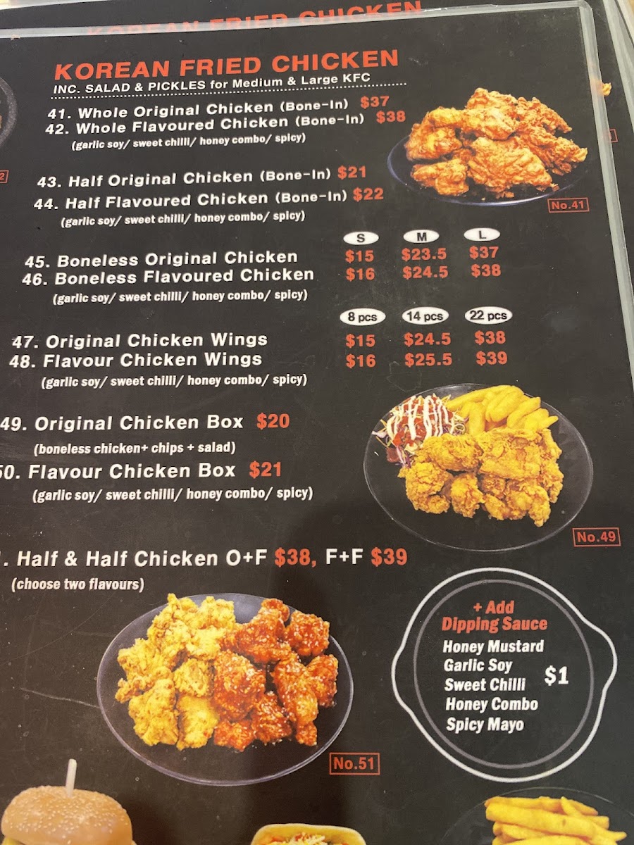 Crispers - Korean Gourmet Chicken Photo Menu 4